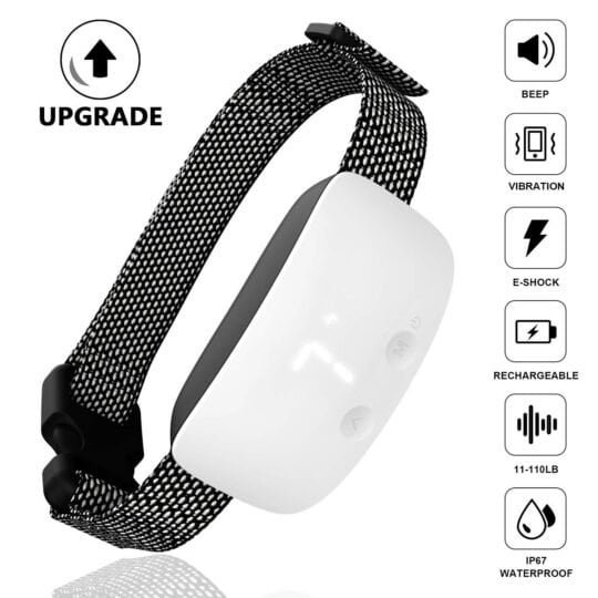 Touch automatic bark control device | dog training tool to stop excessive barking | mascoshop