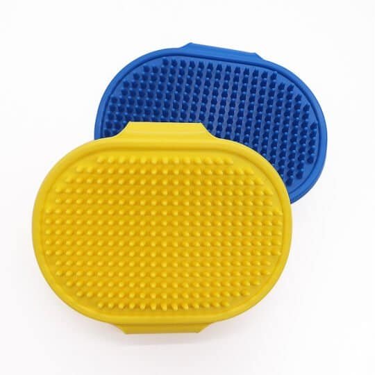 Soft rubber dog & cat brush | silicone comb for bath, massage, and hair removal | mascoshop