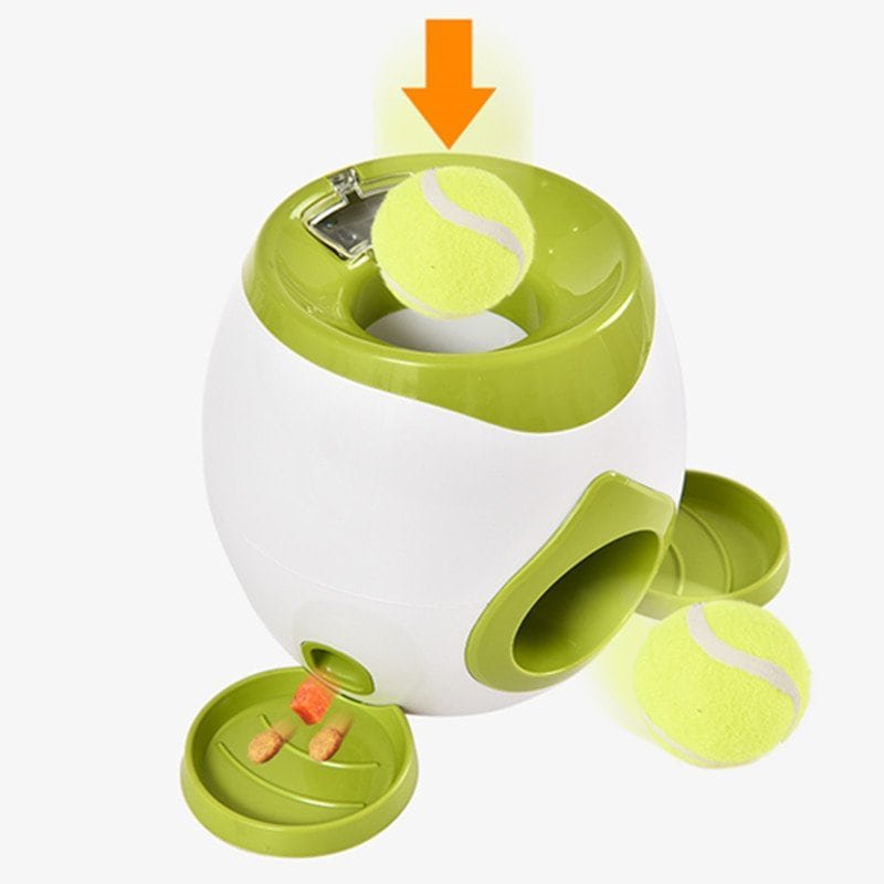 2-ball launcher toy | remote-controlled dog training & slow feeder tennis ball machine | mascoshop