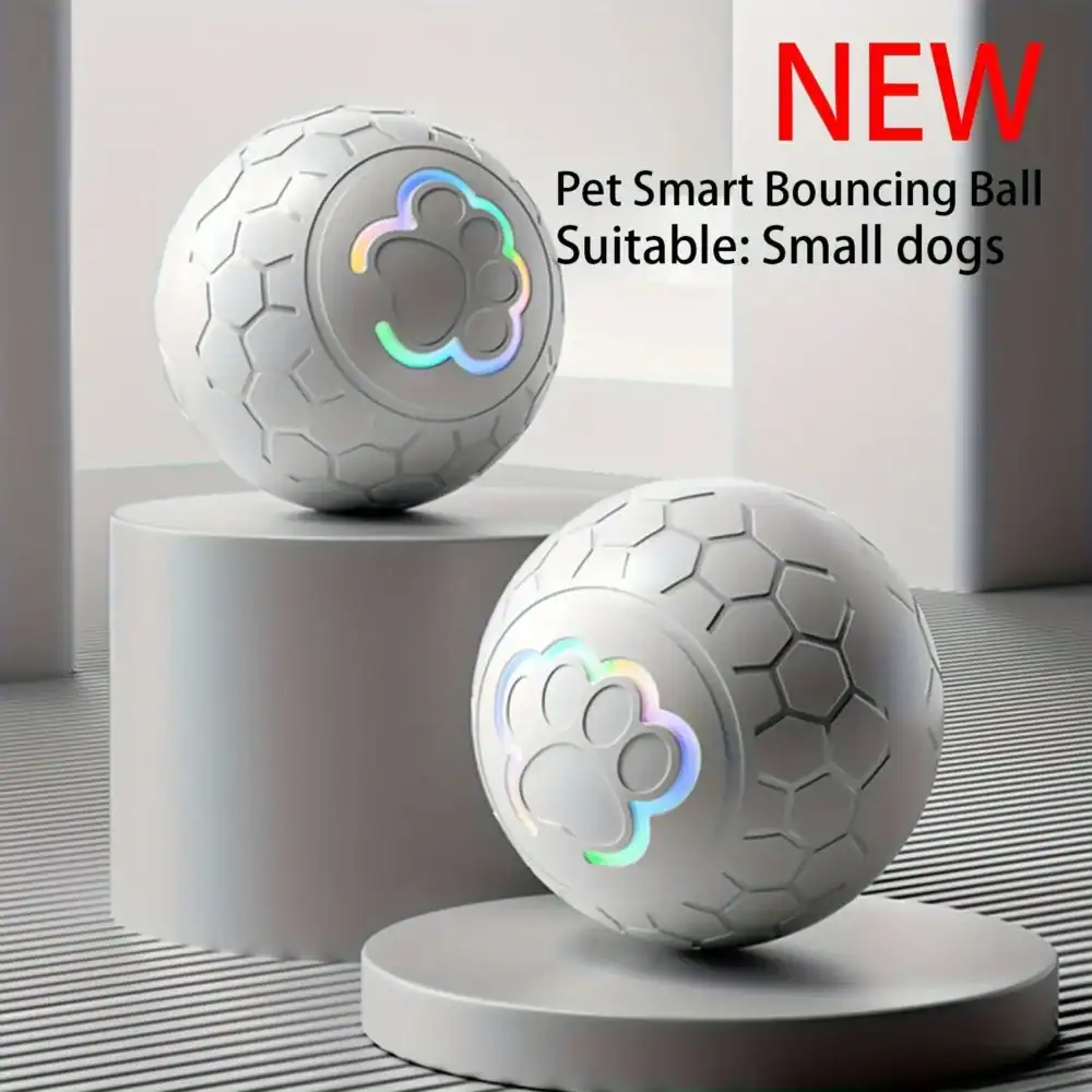 Interactive pet toy ball | rechargeable, bite-resistant smart bouncing ball for dogs & cats | mascoshop