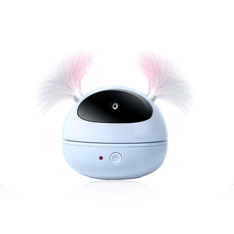 Electric cat toy | automatic infrared laser light pen with feather for interactive play | mascoshop