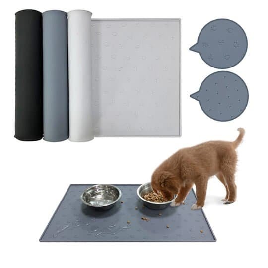 Pet placemat | edible-grade silicone, anti-spill, non-slip, waterproof mat for cats & dogs | mascoshop