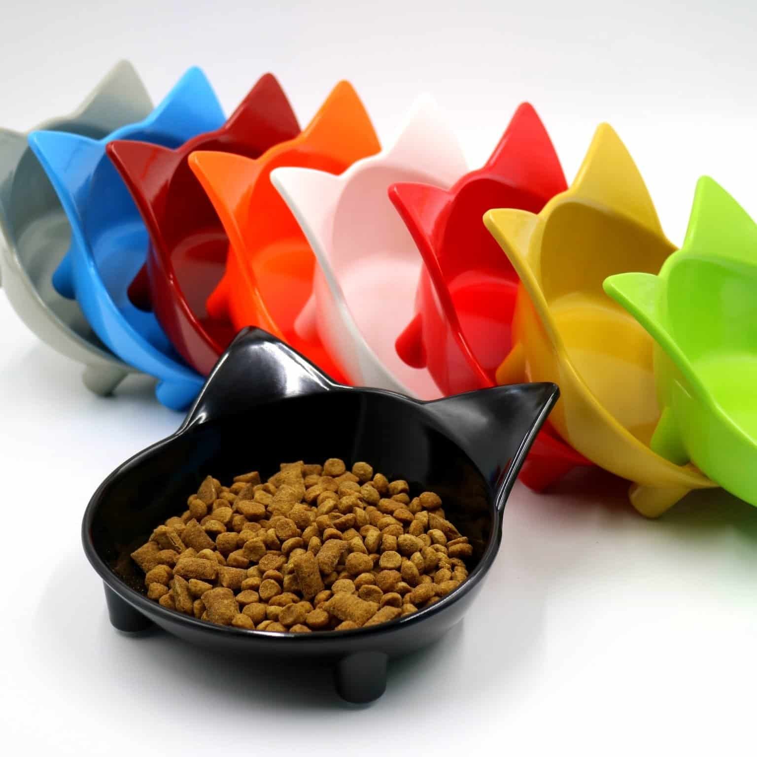 Non-slip melamine cat bowl | cute colorful food bowl for cats & small pets | mascoshop