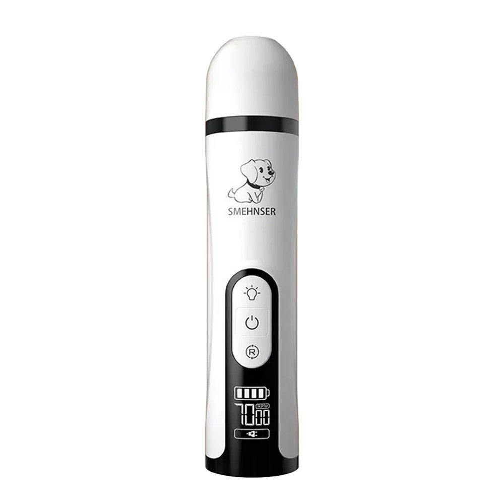 Electric dog nail grinder with protective cap and LED display
